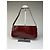 Vintage Givenchy Schultertasche aus Leder in Krokodil-Optik Burgundy Bordeaux - Ansicht 8