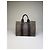 Hermès Vintage Hermes Canvas Stripe Tote Grau Schwarz Lila - Ansicht 2