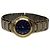 Vintage Givenchy Armbanduhr aus Edelstahl Blau Gold
