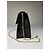 Sac bandoulière à rabat en cuir texturé avec logo Givenchy Vintage Noir - vue 9