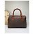 Edge Céline Vintage Celine Macadam Canvas Boston Bag Braun Gold Beige - Ansicht 7