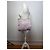 Vintage Prada Nylon Schultertasche mit Klappe Hellrosa Creme Beige - Ansicht 4