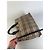 Sac Tote Vintage Burberry Tartan Coated Canvas Beige Navy - vue 11