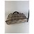Sac Tote Vintage Burberry Tartan Coated Canvas Beige Navy - vue 12