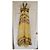 Autre Marque Vestido maxi de seda Jovani con cuello halter y adornos Castaño Blanco Amarillo - vista 7