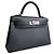 Borsa Hermès Mini Kelly Nero Epsom Palladio