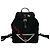 Prada Triangle Logo Hardware Nylon Leather Backpack Black