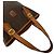 Edge Céline Celine Vintage Macadam Blazon Leder Tote Bag Braun - Ansicht 4
