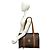 Céline Borsa Tote CELINE Vintage Macadam Blazon Pattern Triomphe in pelle Marrone - vista 2