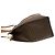Céline Borsa Tote CELINE Vintage Macadam Blazon Pattern Triomphe in pelle Marrone - vista 5
