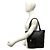 Céline Bolso Tote de cuero Celine Macadam Blazon Triomphe Pattern Castaño Negro - vista 2