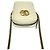 Borsa a tracolla mini/pouch Gucci GG Marmont in pelle con logo e catena Bianco - vista 3
