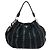 Borsa Tote a Spalla Prada in Pelle Nera e Nylon Nero