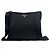Borsa a tracolla in nylon con logo triangolare Prada Nero