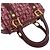 Borsa Mini Boston Christian Dior Rosso Bordò - vista 4