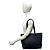 Borsa Tote in pelle con logo impresso Prada Nero - vista 2
