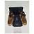 Autre Marque Saint Laurent Botines de ante con flecos marrones Castaño - vista 3