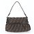 Fendi Zucca 8BR445 Schultertasche aus Leder Braun - Ansicht 3