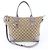 Borsa Gucci GG Canvas Heartbit 269957 Beige Porpora
