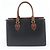 Gucci Leder-Tote-Bag Braun Schwarz