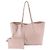 Autre Marque Saint Laurent Leder-Tote-Bag mit Beutel Pink
