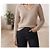 Autre Marque Beiger Kaschmirpullover V-Ausschnitt - Ansicht 2