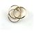 Anello Cartier Trinity in oro 18K rosa bianco e giallo - vista 5