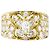 Van Cleef & Arpels Ringband aus 18K Gelbgold mit Diamanten
