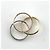 Anello Cartier Trinity in oro bianco rosa e giallo - vista 4