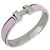 Hermès Hermes Clic H Emaille Armreif Silber Pink