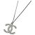 Collana Chanel Argento con logo Coco Mark