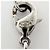 Collana Chanel Argento con logo Coco Mark - vista 4
