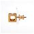 Hermès Hermes Cage d'H H-Cube Ohrstecker Schwarz Golden - Ansicht 2