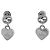 Orecchini Gucci Interlocking G Heart Swing Argento