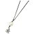 Collar Chanel de strass plateado Plata