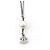 Collar Chanel de strass plateado Plata - vista 2