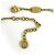 Collana in perle sintetiche e oro Louis Vuitton Louisa GP D'oro - vista 3
