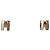Hermès Pendientes Hermes Mini Pop H Blanco Dorado