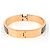 Hermès Bracciale Smaltato Hermes HERMES Clic H Marrone D'oro - vista 3