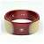 Bangles Chanel in plastica marrone - vista 2