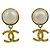 Orecchini a clip Chanel placcati oro D'oro