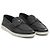 Prada Mocassino in pelle con logo triangolare Nero - vista 4