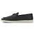 Prada Mocassino in pelle con logo triangolare Nero - vista 5