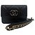 Chanel 19 Chanel Borsa Mini Crossbody WOC con Catena Nera Nero