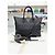 Prada Borsa tote e a tracolla Vitele Dino Red Nero - vista 9