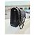 Chanel Serie di borse a tracolla Medium Silver in pelle caviar classica Nero - vista 5