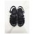 Chanel Sandalias de charol para mujer con correa de perlas Negro - vista 12
