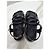 Chanel Sandalias de charol para mujer con correa de perlas Negro - vista 9