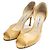 Jimmy Choo Mustard D'Orsay Open Toe Schuhe Gelb