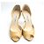 Jimmy Choo Mustard D'Orsay Open Toe Schuhe Gelb - Ansicht 2